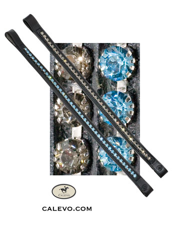 Schumacher - Stirnband mit Kristallen aqua 2202 / platin 2215