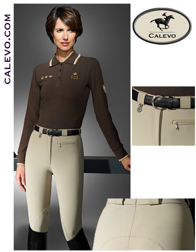 Pikeur Princesse - Damen-Baumwoll-Reithose mit Kniebesatz 