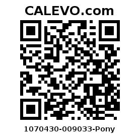 Calevo.com Preisschild 1070430-009033-Pony