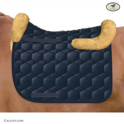 Mattes lambskin saddle cloth with fur edge CALEVO.com Shop