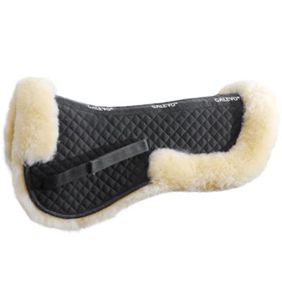 CALEVO - Sattelkissen aus Lammfell mit Fellrand COMFORT PLUS -- CALEVO.com Shop