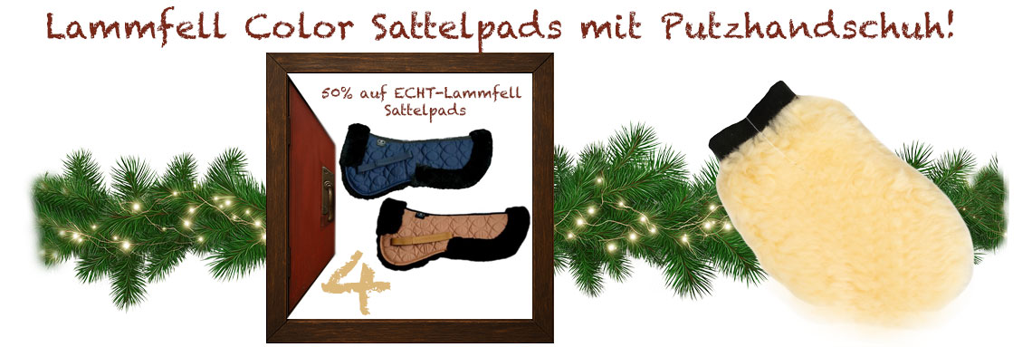 CALEVO - Lammfell Sattelkissen COMFORT PLUS - COLOR EDITION