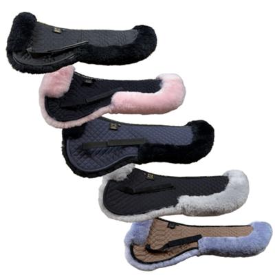 Lammfell Sattelkissen mit Fellrand vorne+hinten CALEVO.com Shop