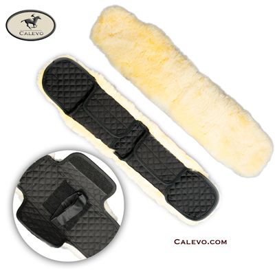 CALEVO medical real lambskin girth cover with quilted fabric CALEVO.com Shop