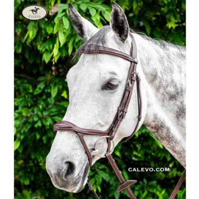 Prestige - snaffle bridle Double Drop  E143 CALEVO.com Shop