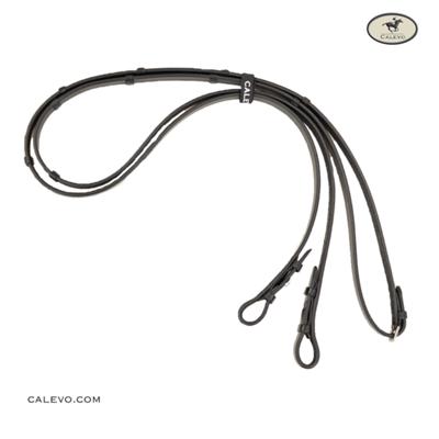 Calevo - glatter Lederzügel mit Lederstegen -- CALEVO.com Shop