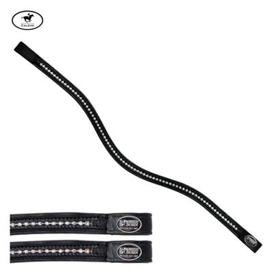 Passier - geschwungener Stirnriemen mit kleinen Crystals -- CALEVO.com Shop