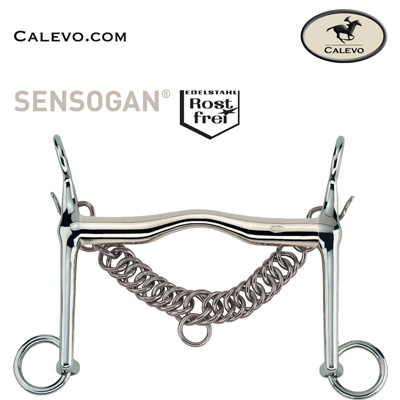 Sprenger - weymouth bit with slight port and fixed curb-chain hooks CALEVO.com Shop