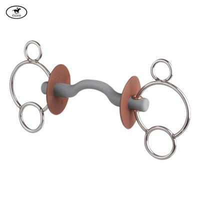 Beris - 3-Ring Gebiss mit Zungenbogenstange CALEVO.com Shop
