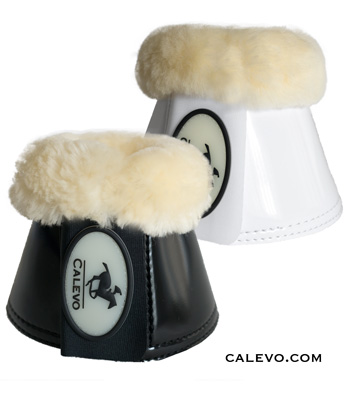 Calevo - LACK Kunstleder Springglocken mit Lammfell CALEVO.com Shop