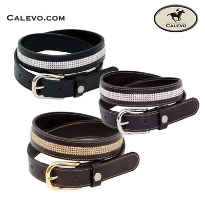 Schumacher - leather belt Crystal Mesh CALEVO.com Shop