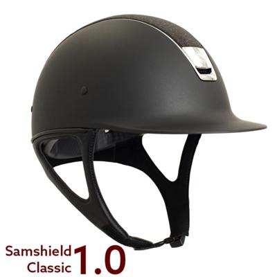 Samshield - Safety Riding Helmet SHADOWMATT - CRYSTAL FABRIC EDITION CALEVO.com Shop