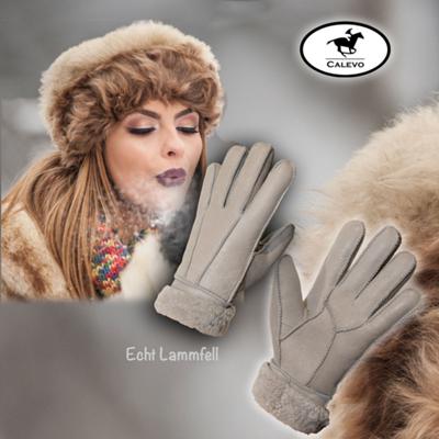 CBL - Echt Lammfell Winter Handschuhe CALEVO.com Shop