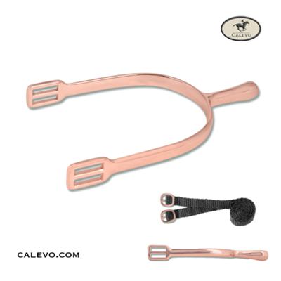 Sporen-SET ROSEGOLD/GOLD mit Riemen CALEVO.com Shop
