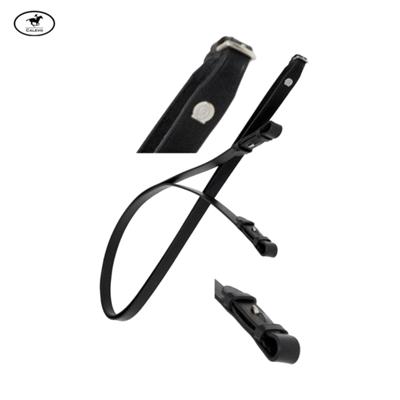 Schumacher - glatter Lederz�gel mit Zaumhaken - 16mm -- CALEVO.com Shop