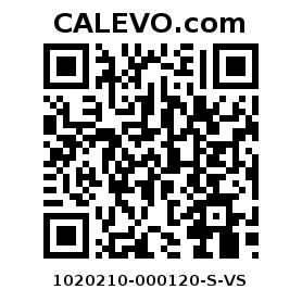 Calevo.com Preisschild 1020210-000120-S-VS