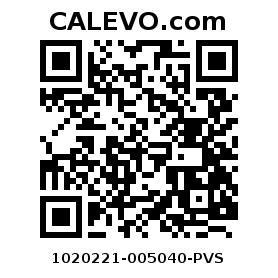Calevo.com Preisschild 1020221-005040-PVS