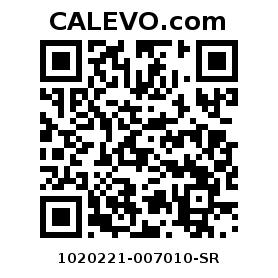 Calevo.com pricetag 1020221-007010-SR