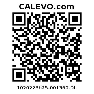 Calevo.com Preisschild 1020223h25-001360-DL