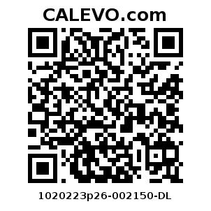 Calevo.com Preisschild 1020223p26-002150-DL