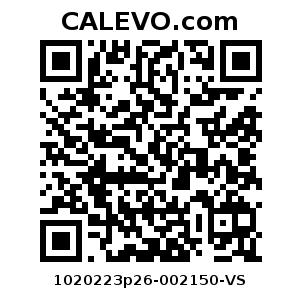 Calevo.com Preisschild 1020223p26-002150-VS