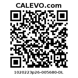 Calevo.com Preisschild 1020223p26-005680-DL
