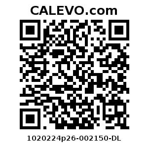 Calevo.com Preisschild 1020224p26-002150-DL