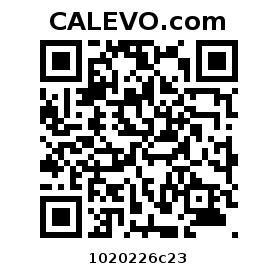 Calevo.com Preisschild 1020226c23
