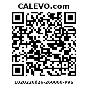 Calevo.com Preisschild 1020226d26-260060-PVS