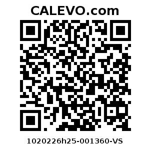 Calevo.com Preisschild 1020226h25-001360-VS