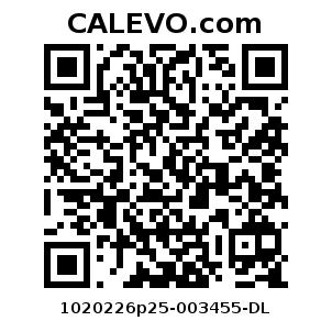 Calevo.com Preisschild 1020226p25-003455-DL