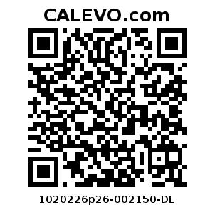 Calevo.com Preisschild 1020226p26-002150-DL