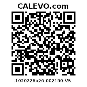 Calevo.com Preisschild 1020226p26-002150-VS