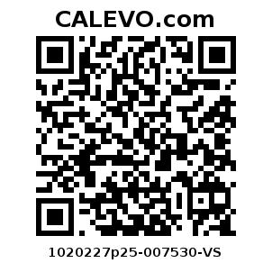 Calevo.com Preisschild 1020227p25-007530-VS