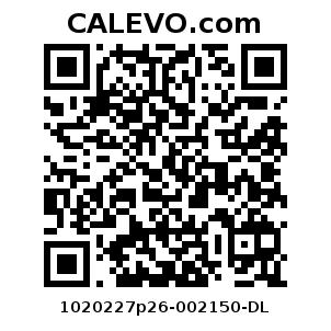 Calevo.com Preisschild 1020227p26-002150-DL