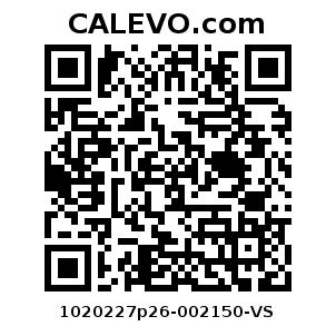 Calevo.com Preisschild 1020227p26-002150-VS