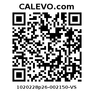 Calevo.com Preisschild 1020228p26-002150-VS