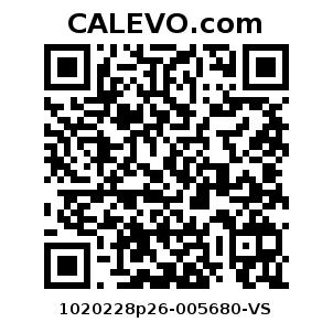 Calevo.com Preisschild 1020228p26-005680-VS