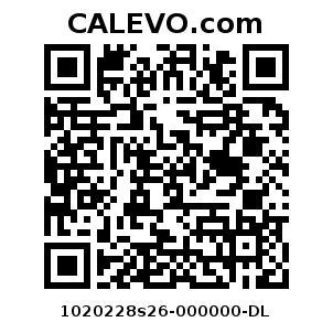 Calevo.com Preisschild 1020228s26-000000-DL