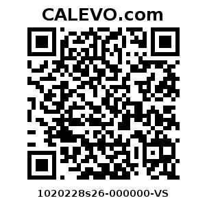 Calevo.com Preisschild 1020228s26-000000-VS