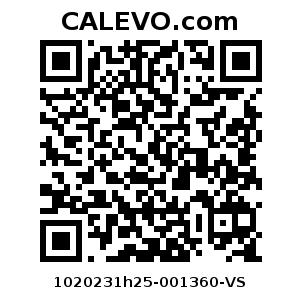 Calevo.com pricetag 1020231h25-001360-VS