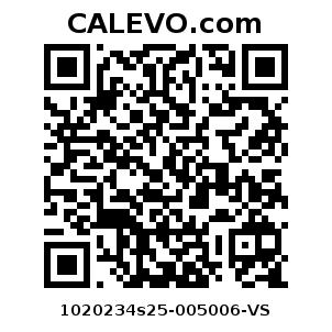 Calevo.com pricetag 1020234s25-005006-VS