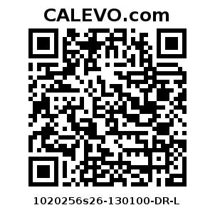 Calevo.com Preisschild 1020256s26-130100-DR-L
