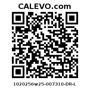Calevo.com Preisschild 1020256w25-007310-DR-L