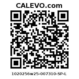 Calevo.com Preisschild 1020256w25-007310-SP-L