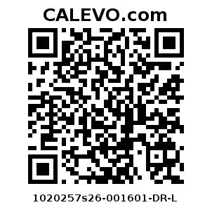 Calevo.com Preisschild 1020257s26-001601-DR-L