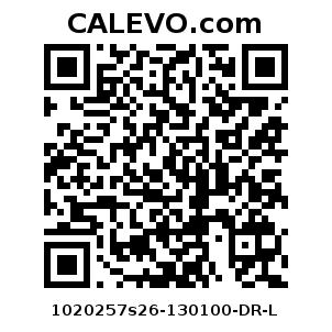 Calevo.com Preisschild 1020257s26-130100-DR-L