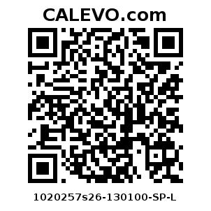 Calevo.com Preisschild 1020257s26-130100-SP-L