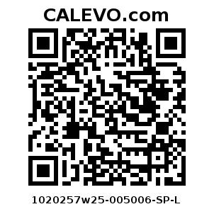 Calevo.com Preisschild 1020257w25-005006-SP-L