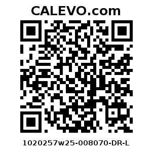Calevo.com Preisschild 1020257w25-008070-DR-L